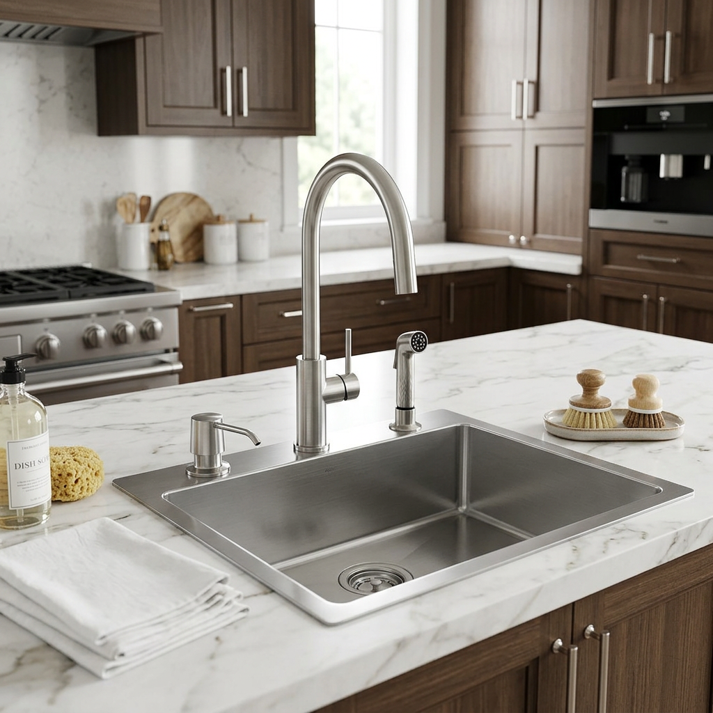 Stainless Steel Kitchen Sink (N01-805LX)